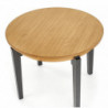 Okrągły drewniany stół rozkładany 100cm SORBUS dąb miodowy + grafitowy