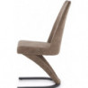 Nowoczesne krzesło do salonu K338 brązowe