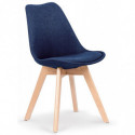 Krzesła do jadalni tapicerowane K300 ciemny niebieski Halmar