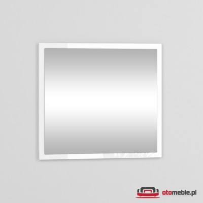 Nowoczesne lustra do przedpokoju biały połysk 60x55cm