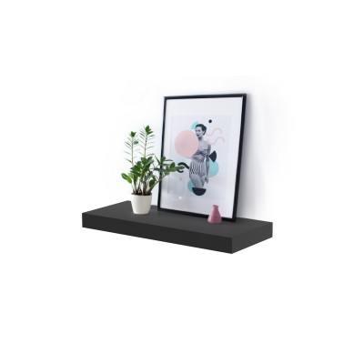 Półka wisząca 60 cm DOZE czarny mat