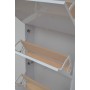 Wisząca szafka na buty biała w połysku 60cm KLARA 06