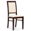 Krzesło salonowe -ciemny orzech + ecoskóra /Madryt 111