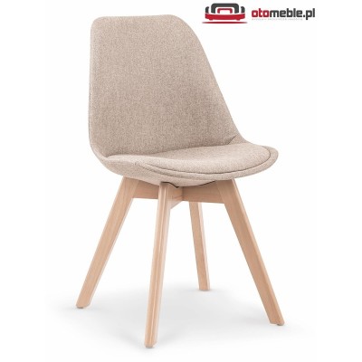 Krzesło skandynawskie tapicerowane K303 Halmar - otomeble.pl ciemny niebieski
