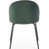 Modne krzesła do jadalni K314 ciemny zielony