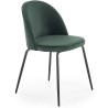 Modne krzesła do jadalni K314 ciemny zielony Halmar
