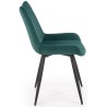 Krzesła tapicerowane do jadalni K388 ciemno zielone