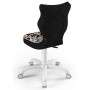 Fotele obrotowe dla dzieci czarny Petit white ST28 rozmiar 3