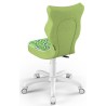 Ergonomiczny fotel dziecięcy do biurka zielony Petit White ST29 rozmiar 3