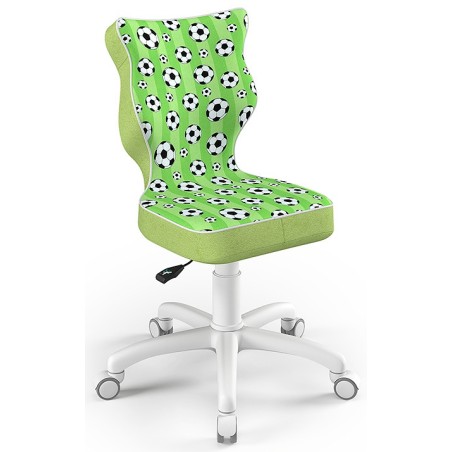 Ergonomiczny fotel dziecięcy do biurka zielony Petit White ST29
