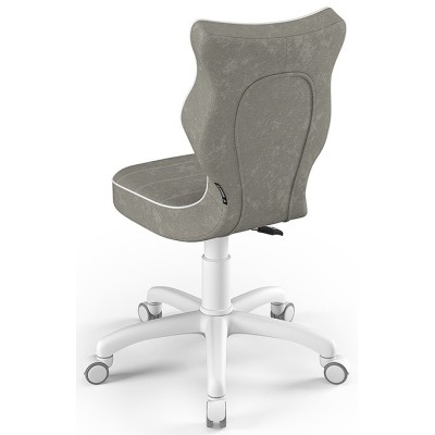 Ergonomiczny fotel obrotowy młodzieżowy szary Petit White VS03