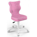 Wygodny fotel ergonomiczny do biurka różowy Petit White VS08 rozmiar 3