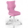 Wygodny fotel ergonomiczny do biurka różowy Petit White VS08 rozmiar 3
