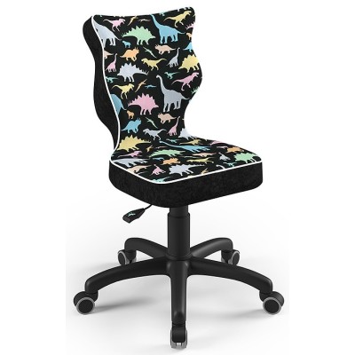 Fotel dla dzieci  w dinozaury Petit Black ST30 rozmiar 3
