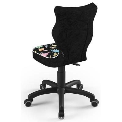 Fotel dla dzieci  w dinozaury Petit Black ST30 rozmiar 3