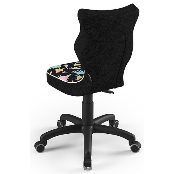 Fotel dla dzieci  w dinozaury Petit Black ST30 rozmiar 3 Entelo