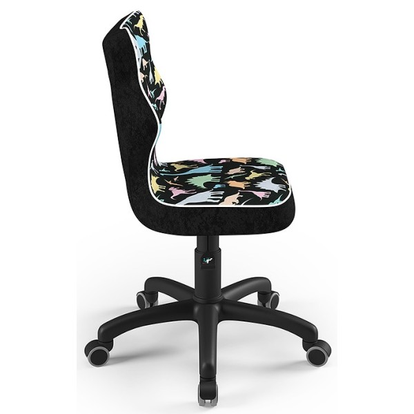 Fotel dla dzieci  w dinozaury Petit Black ST30 rozmiar 3 Entelo