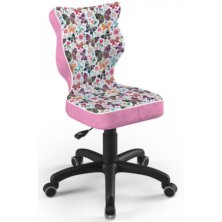 Krzesła do biurka dla dziecka różowe Petit black ST31 rozmiar 3