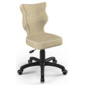 Krzesło dla dziecka do biurka beżowe Petit Black VS26 rozmiar 3