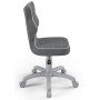 Ergonomiczne krzesło do biurka dla dziecka szare Petit Entelo
