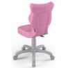 Krzesło młodzieżowe na kółkach różowe Petit Grey VS08 rozmiar 3