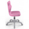 Krzesło młodzieżowe na kółkach różowe Petit Grey VS08 rozmiar 3