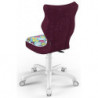 Fotel młodzieżowy do biurka fioletowy w sowy Petit White ST32 rozmiar 4