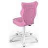 Fotel młodzieżowy do biurka różowy Petit White VS08 rozmiar 4