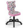Fotel obrotowy dla dziewczynki różowy w motyle Petit Black ST31