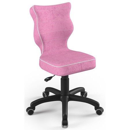 Krzesło młodzieżowe różowe Petit Black VS08 rozmiar 4 Entelo