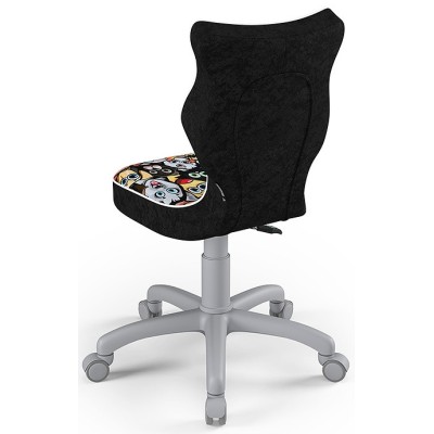 Ergonomiczne krzesło młodzieżowe czarne Petit Grey ST28
