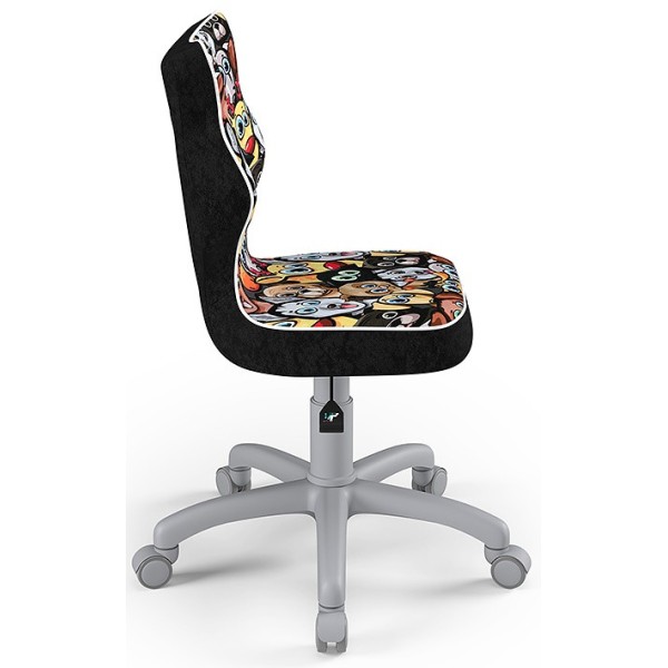Ergonomiczne krzesło młodzieżowe czarne Petit Grey ST28