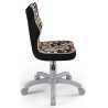 Ergonomiczne krzesło młodzieżowe czarne Petit Grey ST28 rozmiar 4