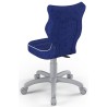 Fotel młodzieżowy do biurka niebieski Petit Grey VS06 rozmiar 4