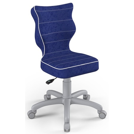 Fotel młodzieżowy do biurka niebieski Petit Grey VS06 rozmiar 4