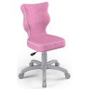 Ergonomiczne krzesło młodzieżowe różowe Petit Grey VS08