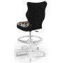 Fotel dziecięcy do biurka czarny Petit White ST28 rozmiar 3 WK+P