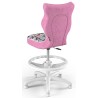 Krzesło do komputera w motyle różowe Petit White ST31 rozmiar 3 WK+P