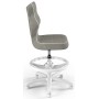Wygodne krzesło dla dzieci do biurka szare Petit White VS03 rozmiar 3 WK+P