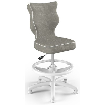 Wygodne krzesło dla dzieci do biurka szare Petit White VS03