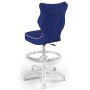 Ergonomiczny fotel młodzieżowy niebieski Petit White VS06 WK+P
