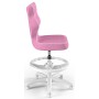 Fotel młodzieżowy do biurka różowy Petit White VS08 rozmiar 3 WK+P
