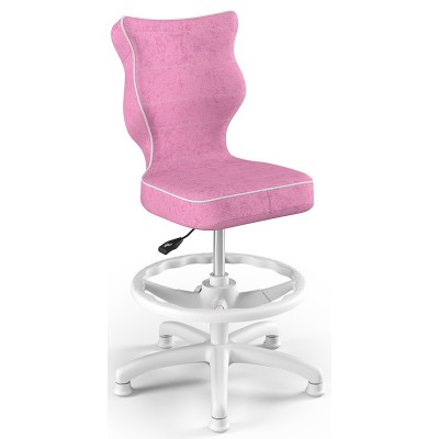 Fotel młodzieżowy do biurka różowy Petit White VS08 rozmiar 3
