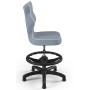Krzesła biurowe dla dzieci z podnóżkiem niebieskie Petit black JS06 rozmiar 3 WK+P