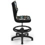 Fotel dziecięcy do biurka  w dinozaury Petit Black ST30 Entelo