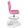 Fotel młodzieżowy obrotowy różowy Petit White VS08 rozmiar 4 WK+P