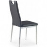 Metalowe krzesła do jadalni K202 czarny Halmar