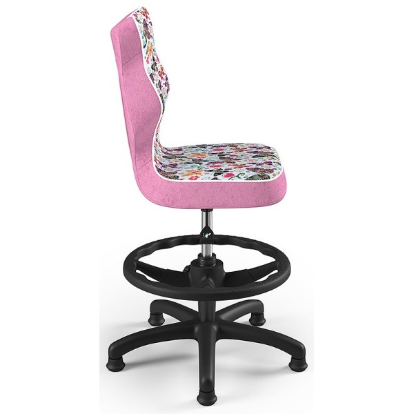 Fotel do komputera w motyle różowy Petit Black ST31 rozmiar 4 WK+P