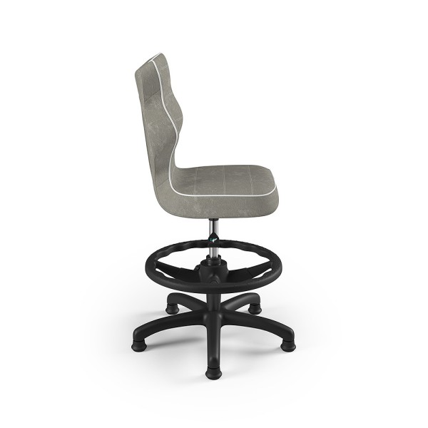 Ergonomiczny fotel młodzieżowy szary Petit Czarny VS03 rozmiar 4