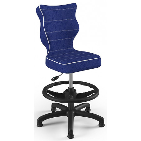 Krzesło do komputera niebieskie Petit Black VS06 rozmiar 4 WK+P